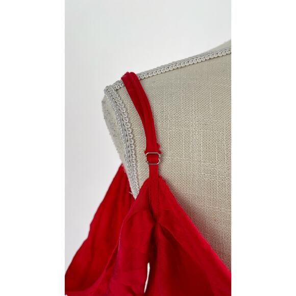 Rat And Boa Florentina Cowl Neck Jacquard Maxi Dress Womens Size Small Red - Picture 9 of 15